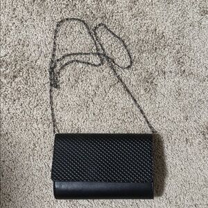 Elegant Neiman Marcus Vintage Black Chain Strap Women's Bag